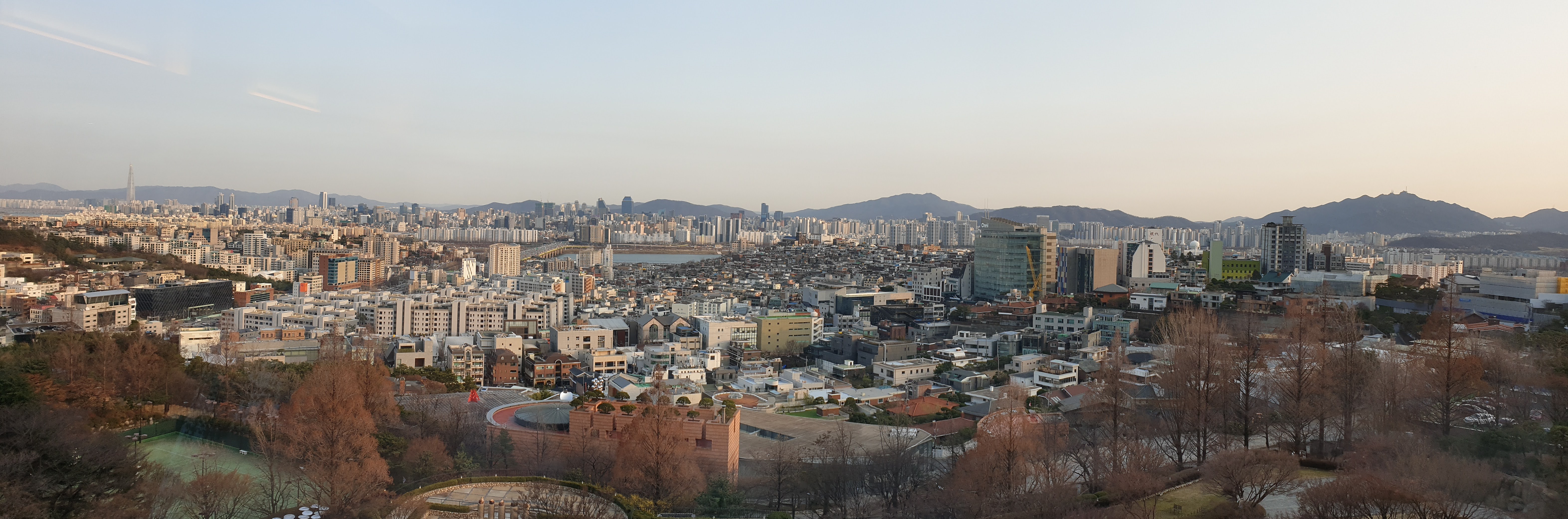 Seoul Gangnam view from Gangbuk of Seoul